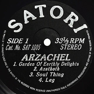 arzachel lp satori sat 1005 germany 2009 label 1
