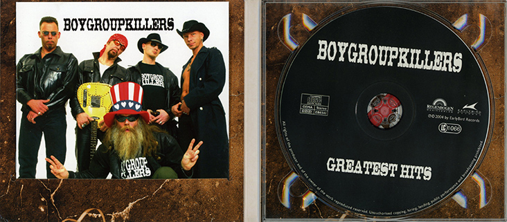 Boygroupkillers CD Greatest Hits cover in 2