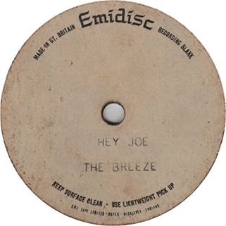 Breeze CD Faces From The Dark acetate side hey joe