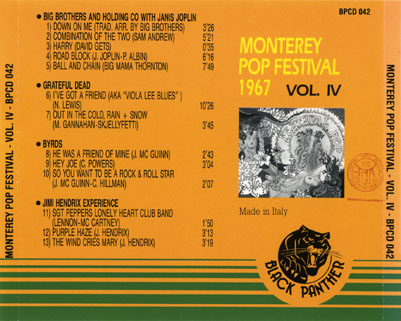 byrds cd monterey pop festival 1967 tray