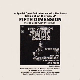 byrds interview about the lp fifth dimension front