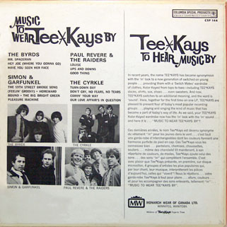 byrds lp music to wear tee kays by back