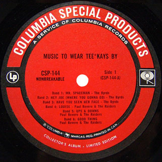 byrds lp music to wear tee kays by label 1