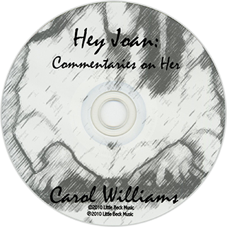 Carol Williams CD Hey Joan label