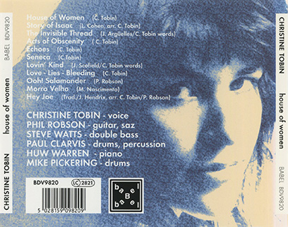 Christine Tobin CD house of women tray