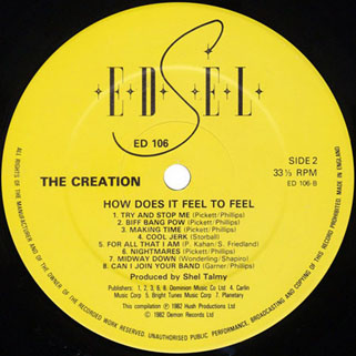 creation how does it fell to feel lp edsel label 2