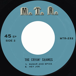 cryan's shames ep the monkees / sugar and spice mtr 232 thailand label 2