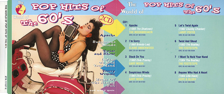 david parker cd pop hits of the 60's front out