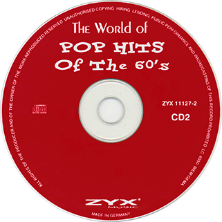 david parker cd pop hits of the 60's label 2