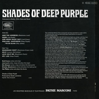 deep purple lp shades of france back cover