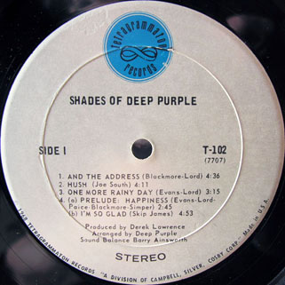deep purple lp shades of us label 1