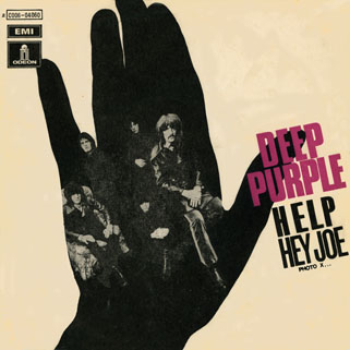 deep purple 7" single hey joe paper sleeve front