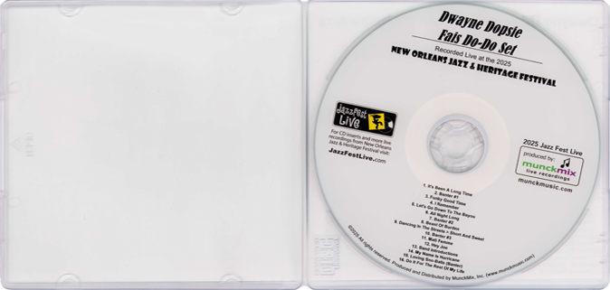 Dwayne Dopsie and The Zydeco Hellraisers live at New Orleans Jazzfest on April 25, 2025 cover in