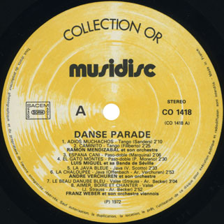 fremont's group danse parade musidisc label 1