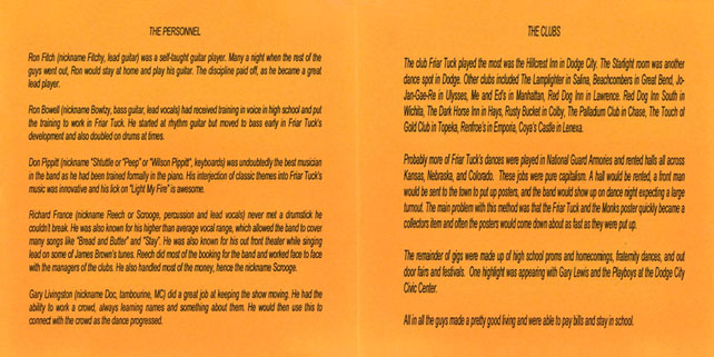friar tucks and the monks cd are coming booklet 4 5