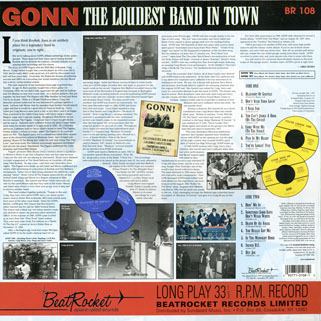gonn lp loudest band in town back cover