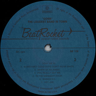 gonn lp loudest band in town label 2
