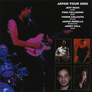 jeff beck nagoya july 11, 2005 cd drops from my fingers back cover