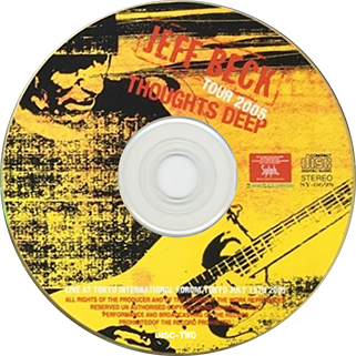jeff beck tokyo july 15, 2005 cd thoughts deep label 2