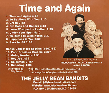 Jelly Bean Bandits CD Time And Again back