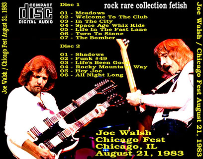 joe walsh cd chicago fest 1983 collection fetish tray