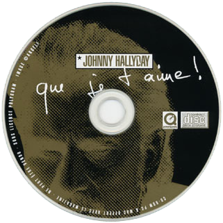 johnny hallyday cdr que je t'aime zenith 1998 label