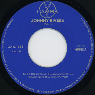 johnny rivers ep gamma gx 07-535 label 1