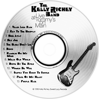 Kelly Richey Band CD at Tommy's on Main label