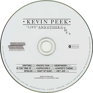 kevin peek cd life and other games label