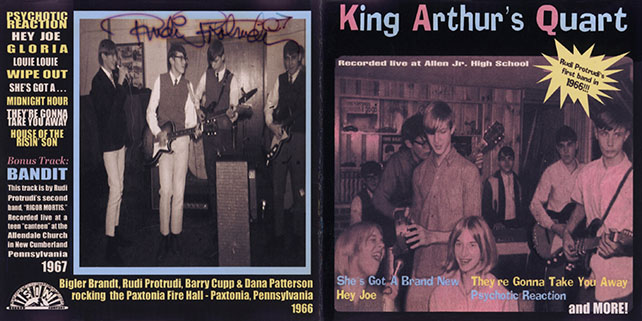 king arthur's quart cd live at allen jr high school cover out