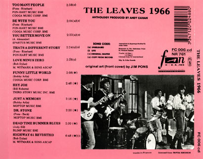 leaves cd leaves 1966 tray