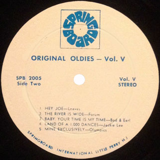 leaves lp original oldies volume 5 label 2