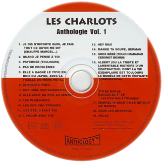 les charlots cd anthologie volume 1 label