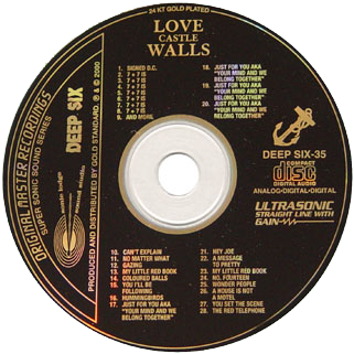 love cd the last wall of the castle label