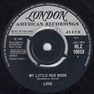 love uk single my little red book and hey joe label 1