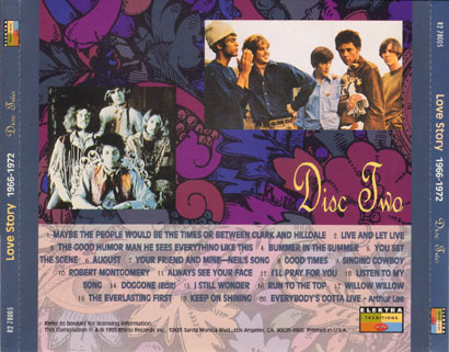 love story 1966-1972 cd tray