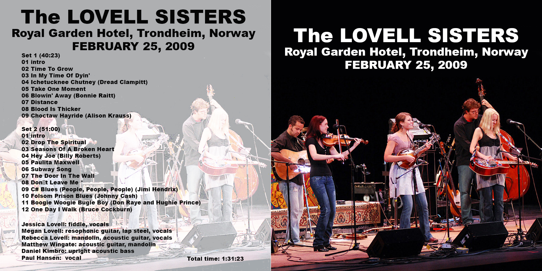 lovell sisters 20090225 cdr royal garden hotel trondheim cover