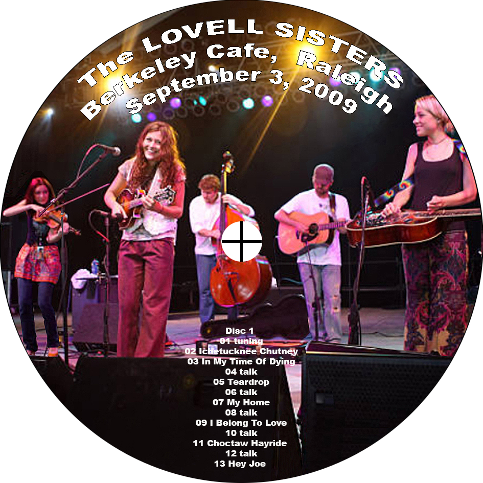 lovell sisters 20090703 cdr berkeley cafe raleigh label 1