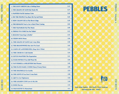 mad sound cd various pebbles volume 4 tray
