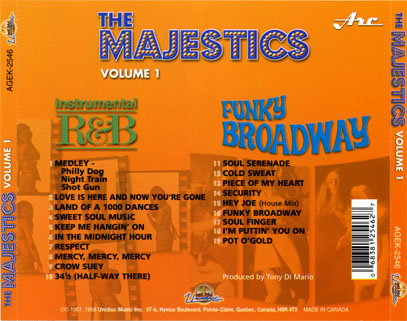 majestics CD vol 1 funky broadway trayout