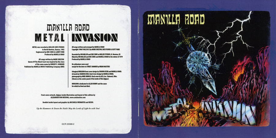 manilla road cd metal invasion booklet 1