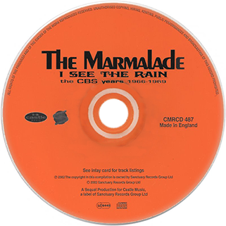 marmalade cd i see the rain castle label