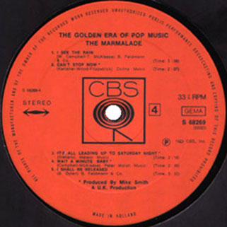 marmalade lp golden era of pop music label 4
