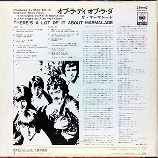 marmalade lp there's a lot of it about cbs japan back