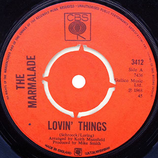 marmalade single cbs 1 uk label lovin'things