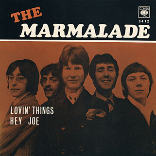 marmalade single cbs norway lovin' things - hey joe front