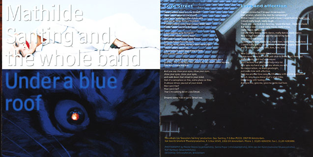 mathilde santing cd under a blue roof cover out right