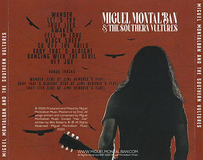 Miguel Montalban and The Southern Vultures CD Same tray out