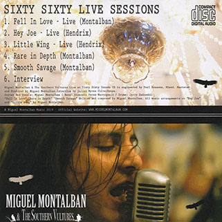 Miguel Montalban and The Southern Vultures CD Sixty Sixty Live Sessions back