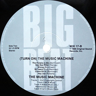 music machine lp turn on label big beat label 2